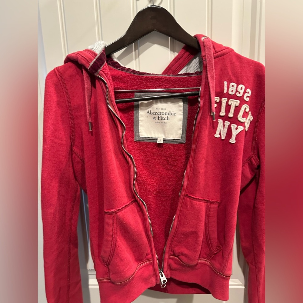 Ladies zip up hoodie.